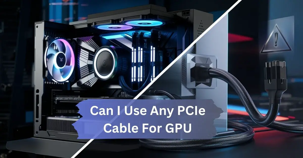 Can I Use Any PCIe Cable For GPU? – A Complete Guide!