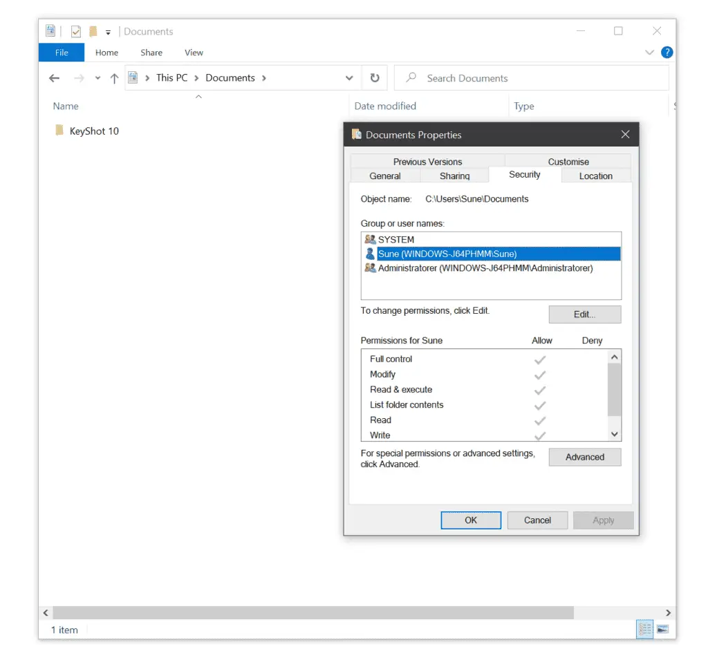 Inspect KeyShot Configuration Files